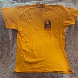 Chucky Graphic T-Shirt in Yellow Large